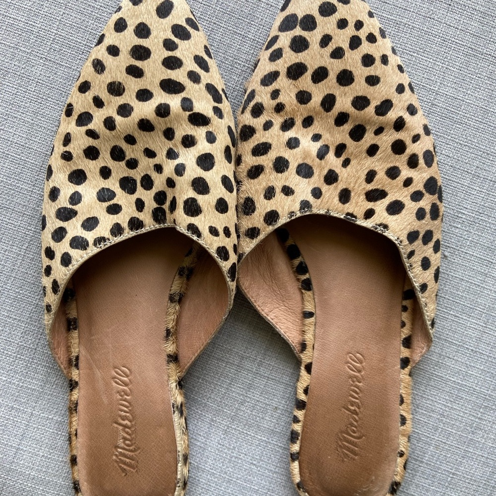 Madewell Remi Mule in Dotted Calf Hair